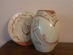 assiette et vase